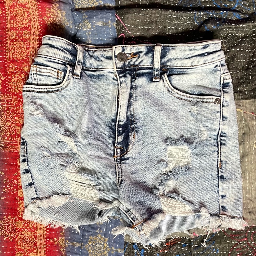 Guess Distressed Cutoff Jean Shorts